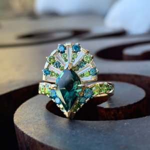 Peacock Ring by Tuggle Designs
